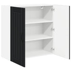 Wall Cabinet LUCCA Black 80 x 31 x 80 cm Engineered Wood