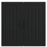 Wall Cabinet LUCCA Black 80 x 31 x 80 cm Engineered Wood - Rear View