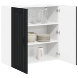 Wall Cabinet LUCCA Black 80 x 31 x 80 cm Engineered Wood