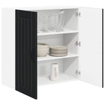 Wall Cabinet LUCCA Black 80 x 31 x 80 cm Engineered Wood