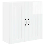 Wall Cabinet LUCCA High Gloss White 80 x 31 x 80 cm - Front View