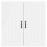 Kitchen Wall Cabinet High Gloss White 80 x 31 x 80 cm - Rear View