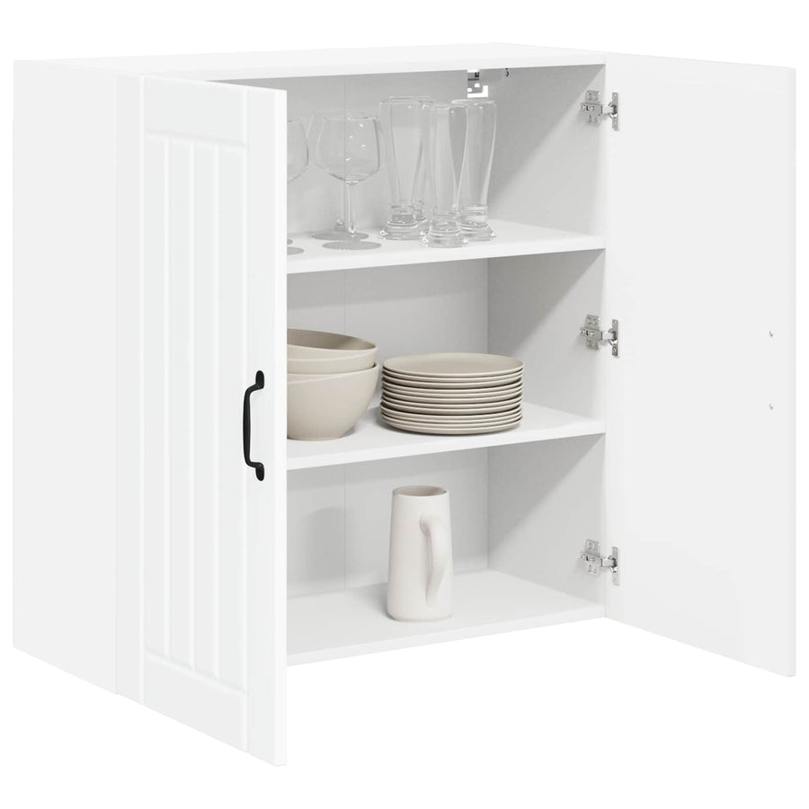 Wall Cabinet LUCCA High Gloss White 80 x 31 x 80 cm
