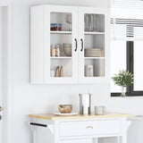Kitchen Wall Cabinet White 80 x 31 x 80 cm Engineered Wood - Top-Down View