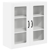Kitchen Wall Cabinet White 80 x 31 x 80 cm Engineered Wood - Front View
