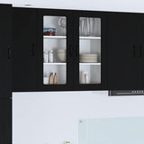 Kitchen Wall Cabinet Black 80 x 31 x 80 cm Engineered Wood