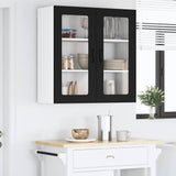Kitchen Wall Cabinet Black 80 x 31 x 80 cm Engineered Wood - Top-Down View