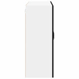 Wall Glass Cabinet LUCCA Black 80 x 31 x 80 cm Engineered Wood
