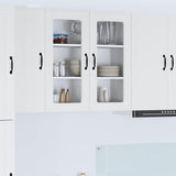 Kitchen Wall Cabinet High Gloss White 80 x 31 x 80 cm