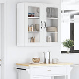Kitchen Wall Cabinet High Gloss White 80 x 31 x 80 cm - Top-Down View