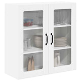Kitchen Wall Cabinet High Gloss White 80 x 31 x 80 cm - Side View