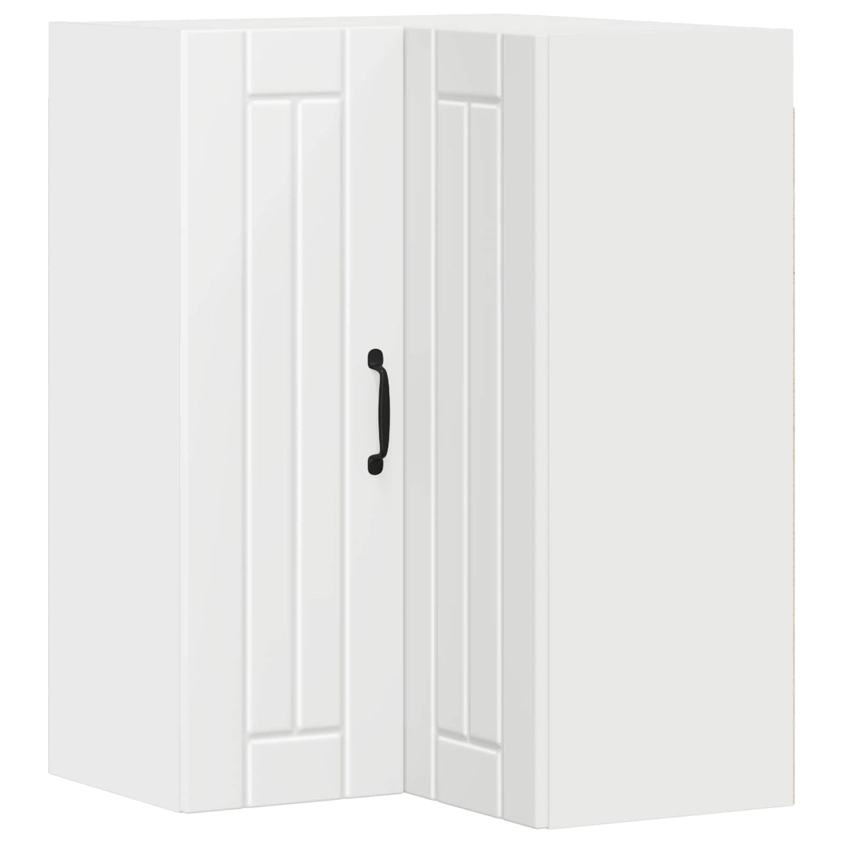 Wall Corner Cabinet LUCCA White 57 x 57 x 80 cm Engineered Wood