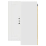 Kitchen Wall Cabinet White 57 x 57 x 80 cm Engineered Wood - Rear View