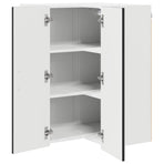 Wall Corner Cabinet LUCCA Black 57 x 57 x 80 cm Engineered Wood