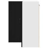 Kitchen Wall Cabinet Black 57 x 57 x 80 cm Engineered Wood - Rear View
