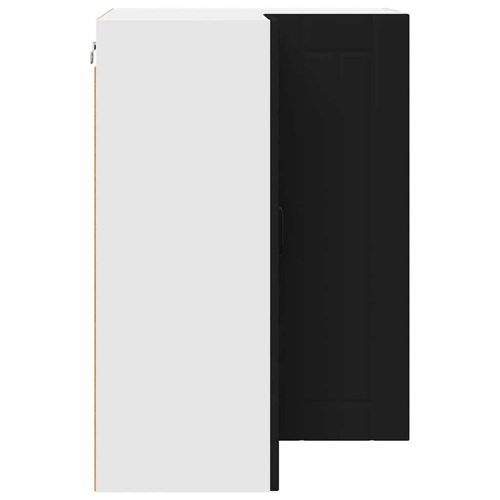 Kitchen Wall Cabinet Black 57 x 57 x 80 cm Engineered Wood