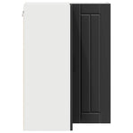 Wall Corner Cabinet LUCCA Black 57 x 57 x 80 cm Engineered Wood