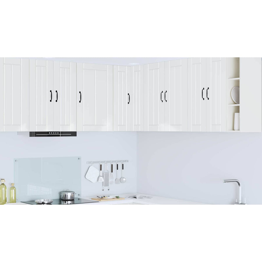 Wall Corner Cabinet LUCCA High Gloss White 57 x 57 x 80 cm