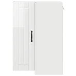 Wall Corner Cabinet LUCCA High Gloss White 57 x 57 x 80 cm