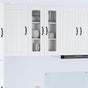 Wall Glass Cabinet LUCCA White 60 x 31 x 80 cm Engineered Wood