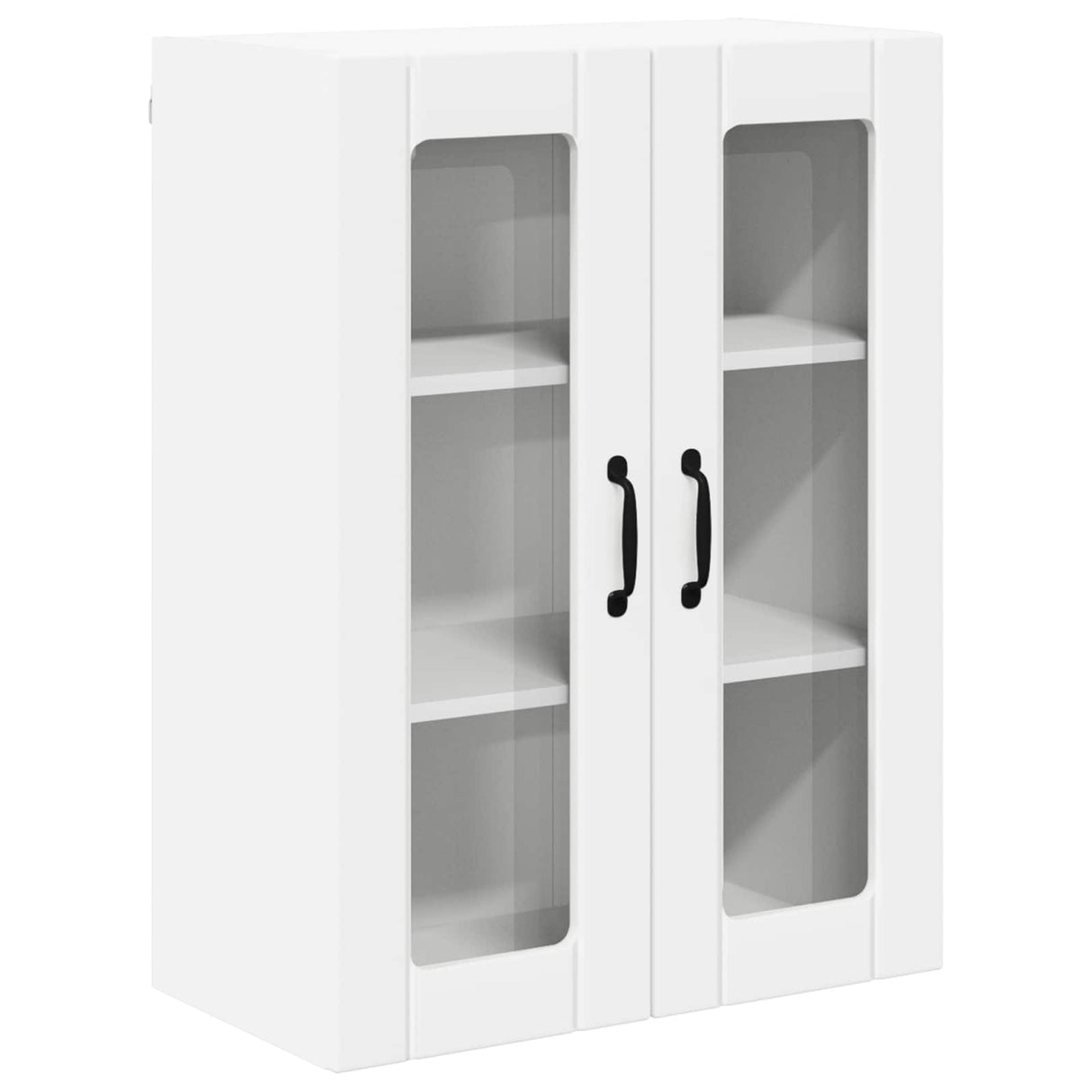 Wall Glass Cabinet LUCCA White 60 x 31 x 80 cm Engineered Wood