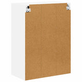 Wall Glass Cabinet LUCCA White 60 x 31 x 80 cm Engineered Wood - Low Angle