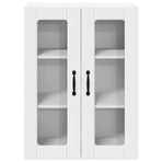 Wall Glass Cabinet LUCCA White 60 x 31 x 80 cm Engineered Wood