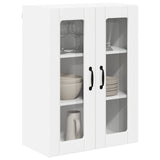 Wall Glass Cabinet LUCCA White 60 x 31 x 80 cm Engineered Wood