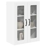 Wall Glass Cabinet LUCCA White 60 x 31 x 80 cm Engineered Wood