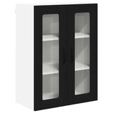 Kitchen Wall Cabinet Black 60 x 31 x 80 cm Engineered Wood - Front View
