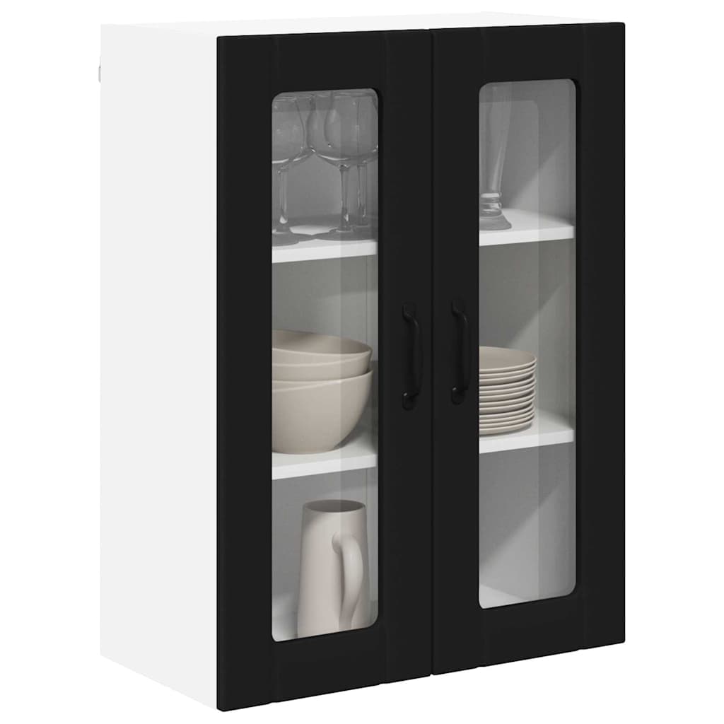 Kitchen Wall Cabinet Black 60 x 31 x 80 cm Engineered Wood