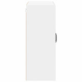 Wall Glass Cabinet LUCCA High Gloss White 60 x 31 x 80 cm