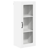 Wall Glass Cabinet LUCCA White 40 x 31 x 100 cm Engineered Wood - Front View