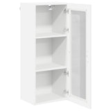 Wall Glass Cabinet LUCCA White 40 x 31 x 100 cm Engineered Wood - 45-Degree Angle