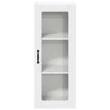 Wall Glass Cabinet LUCCA White 40 x 31 x 100 cm Engineered Wood