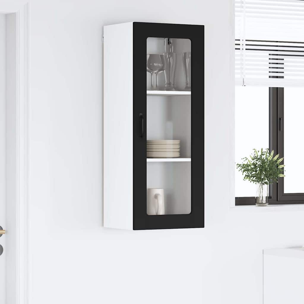 Kitchen Wall Cabinet Black 40 x 31 x 100 cm Engineered Wood