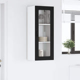 Kitchen Wall Cabinet Black 40 x 31 x 100 cm Engineered Wood - Top-Down View