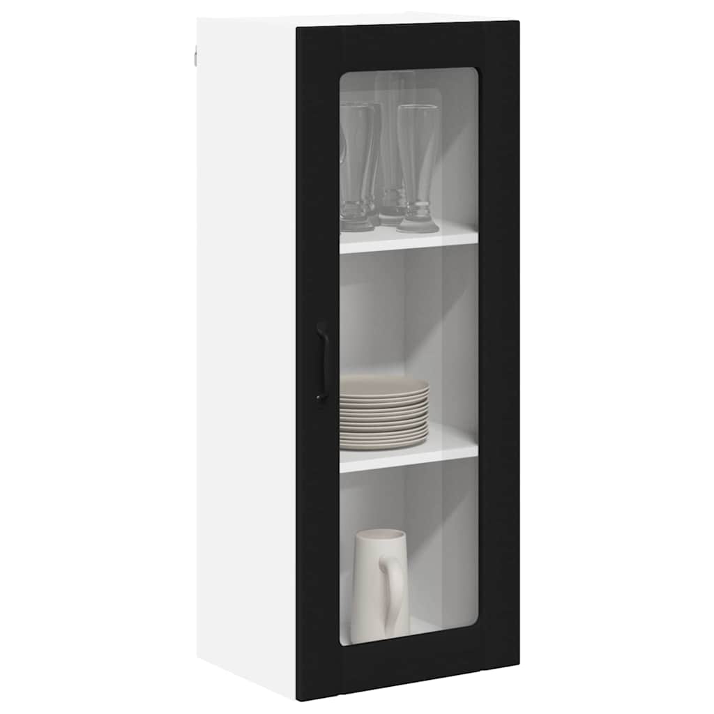 Kitchen Wall Cabinet Black 40 x 31 x 100 cm Engineered Wood