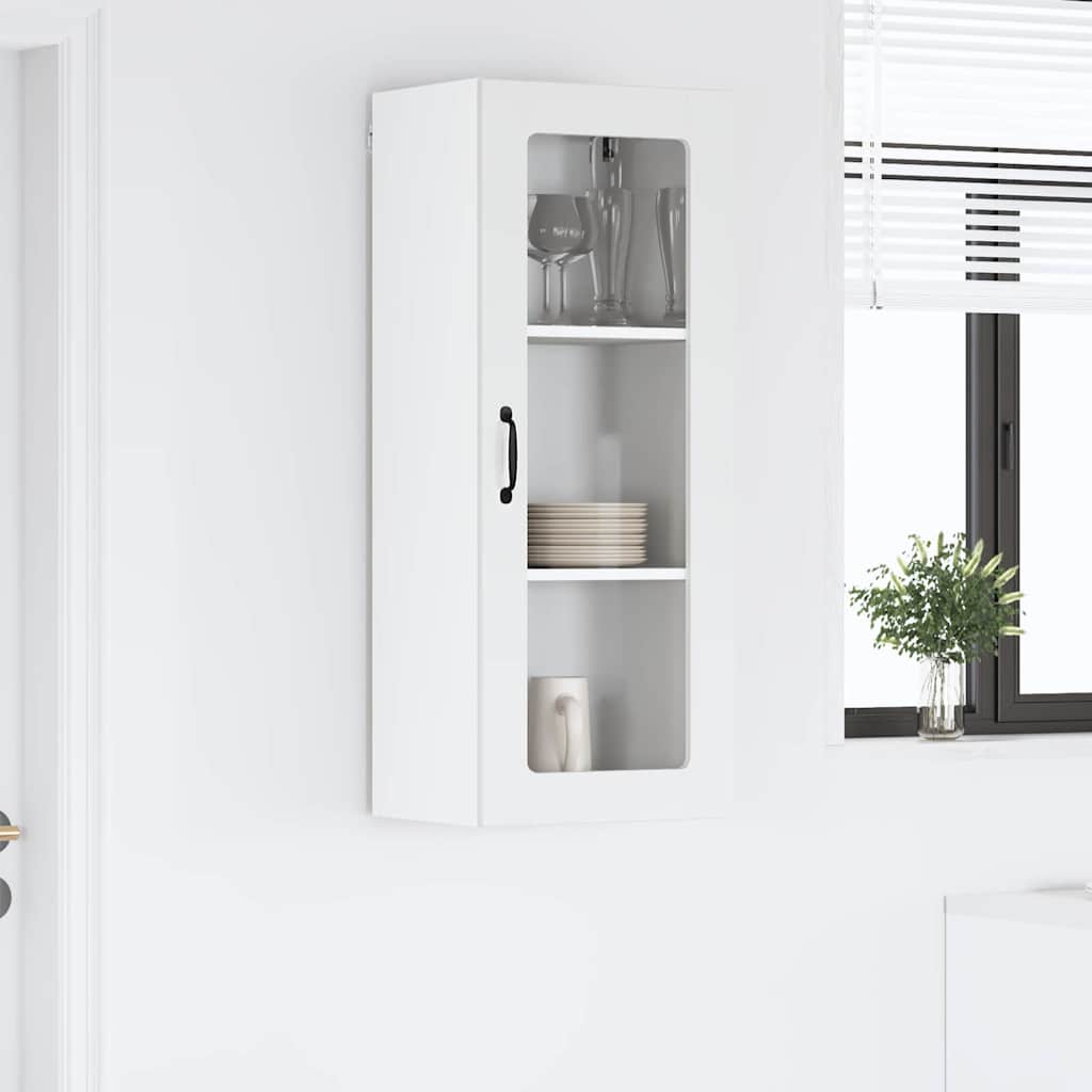 Kitchen Wall Cabinet High Gloss White 40 x 31 x 100 cm