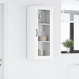 Wall Glass Cabinet LUCCA High Gloss White 40 x 31 x 100 cm