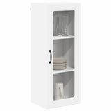 Kitchen Wall Cabinet High Gloss White 40 x 31 x 100 cm - Side View