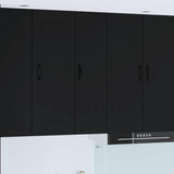 Kitchen Wall Cabinet Black 30 x 31 x 100 cm Engineered Wood
