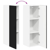 Kitchen Wall Cabinet Black 30 x 31 x 100 cm Engineered Wood - Extra Image