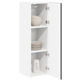 Kitchen Wall Cabinet Black 30 x 31 x 100 cm Engineered Wood - Side View