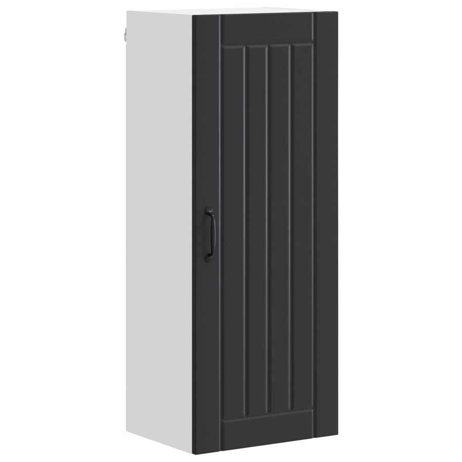 Wall Cabinet LUCCA Black 40 x 31 x 100 cm Engineered Wood