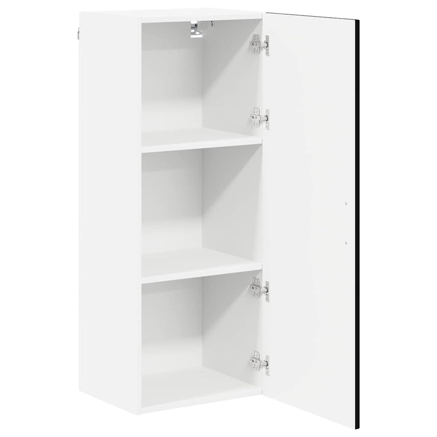 Wall Cabinet LUCCA Black 40 x 31 x 100 cm Engineered Wood