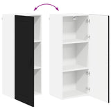 Kitchen Wall Cabinet Black 40 x 31 x 100 cm Engineered Wood - Extra Image
