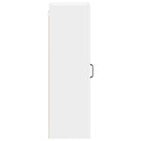 Kitchen Wall Cabinet High Gloss White 40 x 31 x 100 cm - Close-Up Angle
