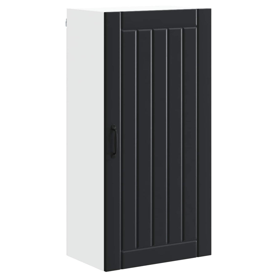 Wall Cabinet LUCCA Black 50 x 31 x 100 cm Engineered Wood