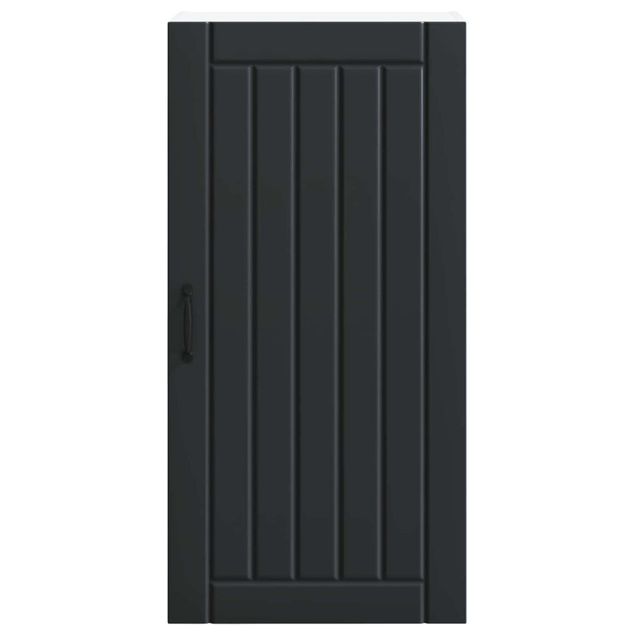 Wall Cabinet LUCCA Black 50 x 31 x 100 cm Engineered Wood
